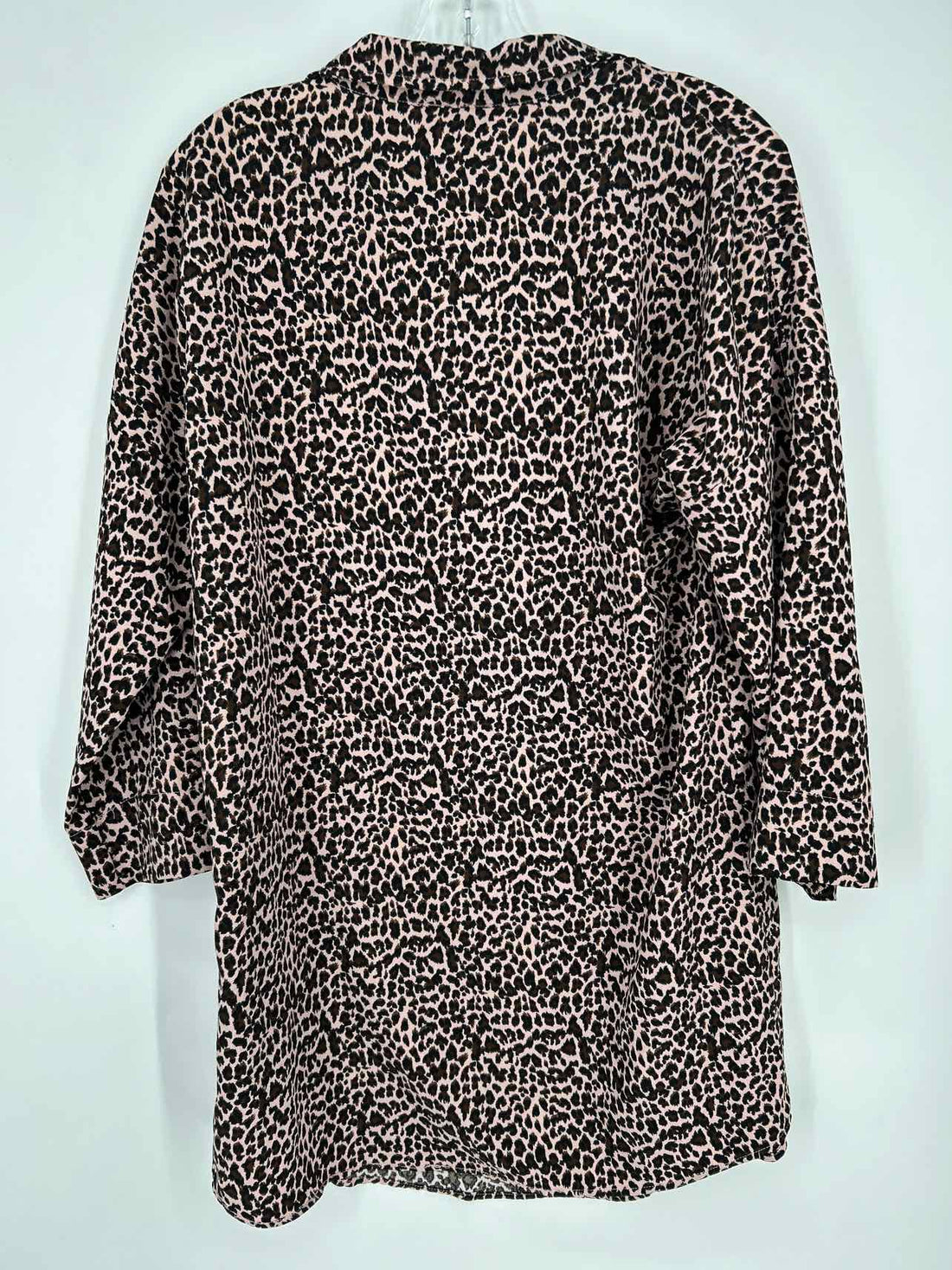 Umgee Size S Pink Leopard Long Sleeve Dress