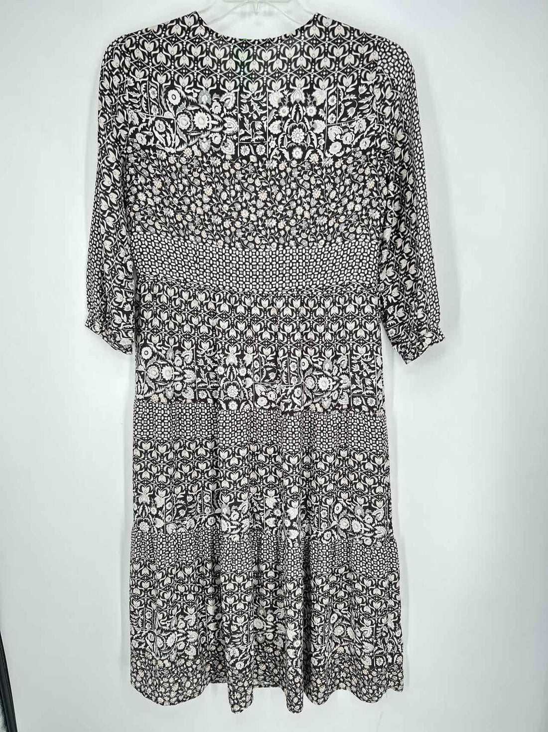 J McLaughlin Size XS Brown Print Long Sleeve Dress