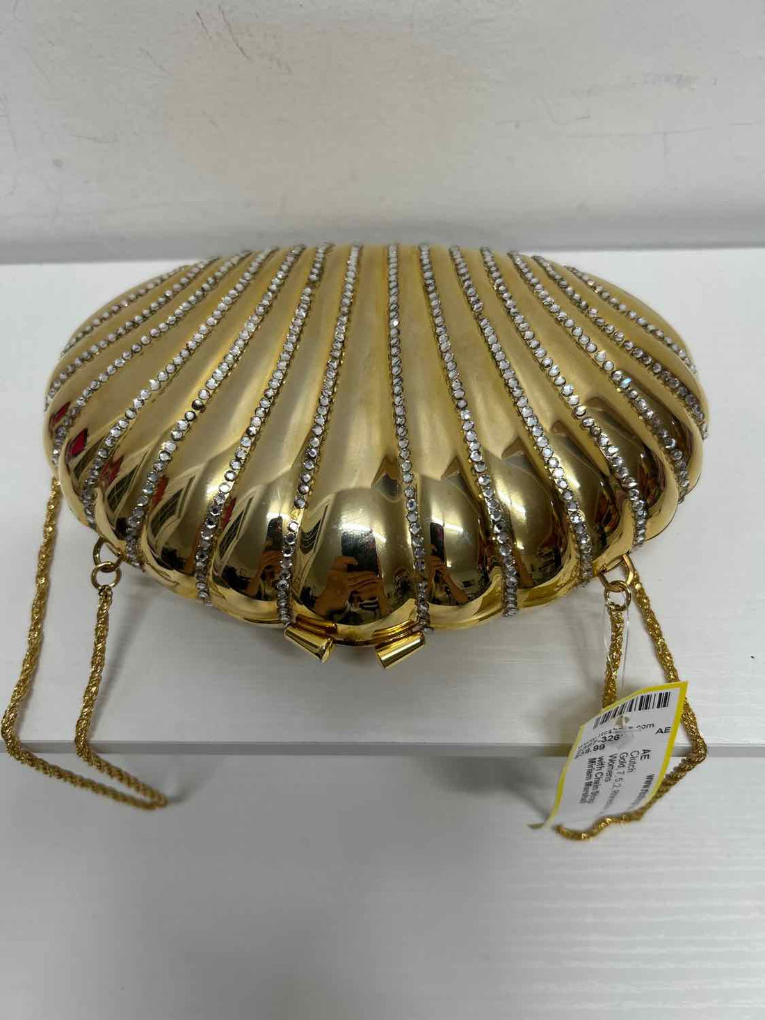 Miriam Marshall Gold Rhinestone Vintage Clutch