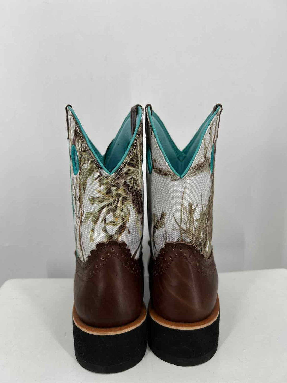 Ariat Women Size 8.5 Brown & White Cowboy Boot