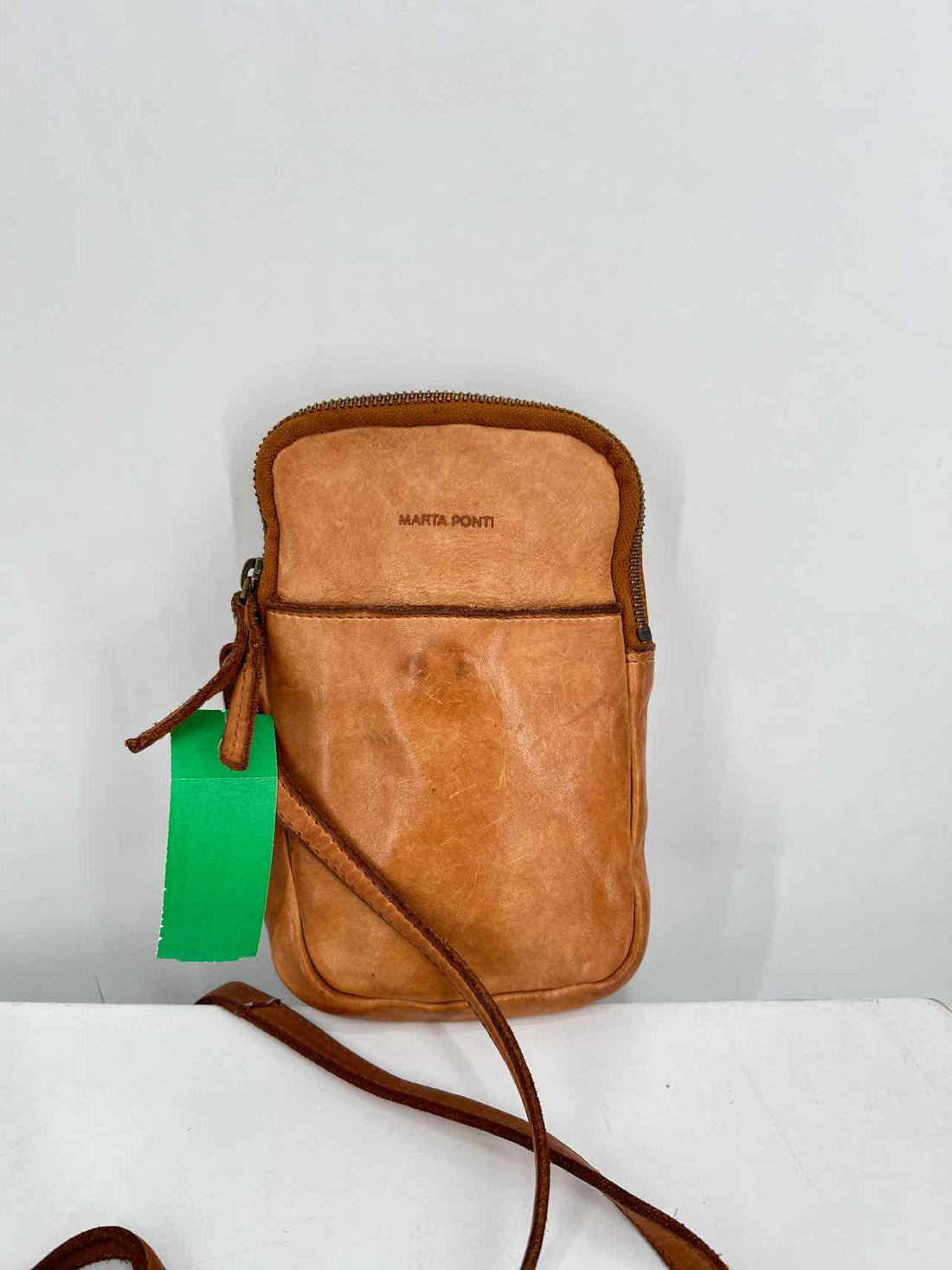 Marta Ponti Cognac Leather Pre Owned Crossbody