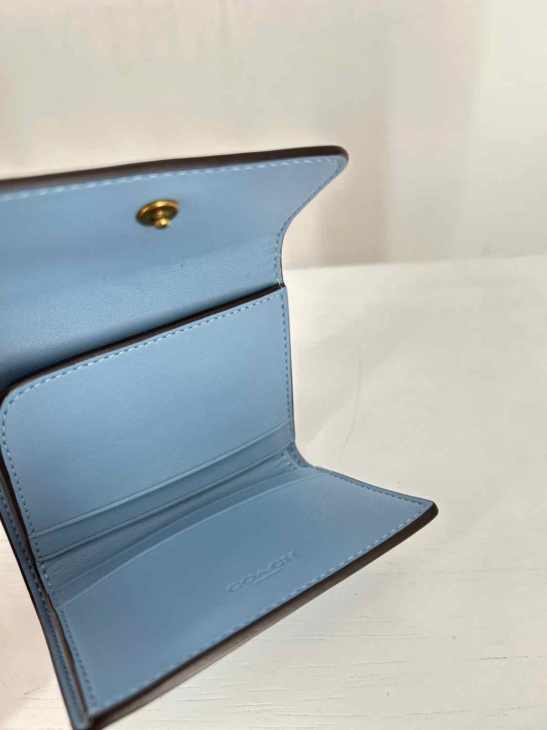 Coach Blue Essential Card Holder Wallet