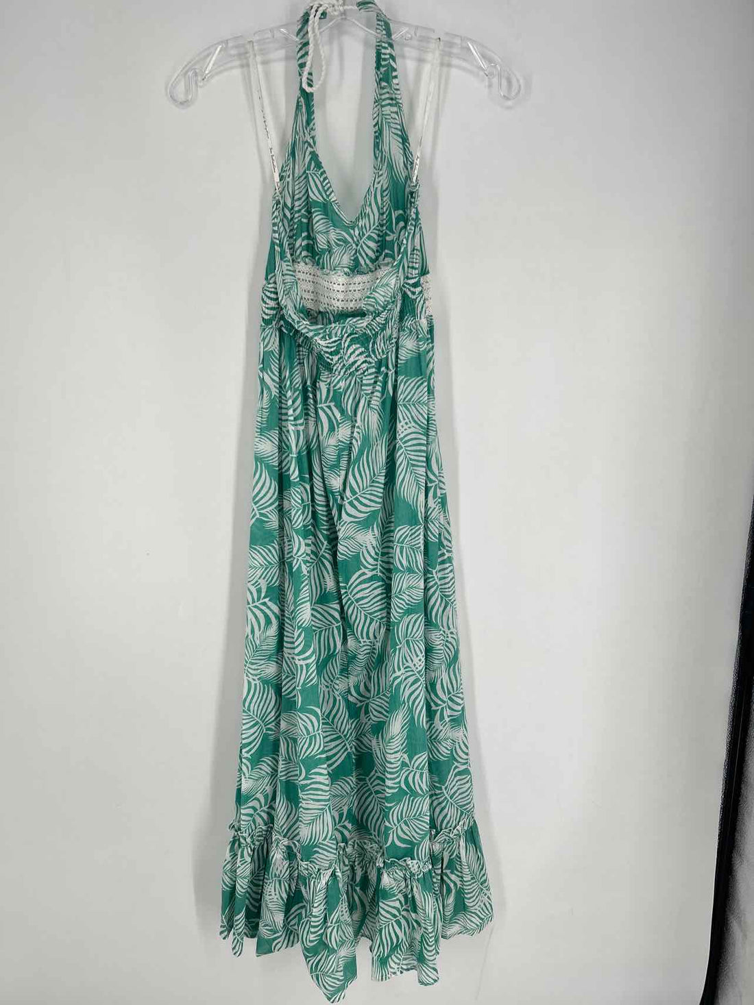True Destinations Size S Palm Print Coverup