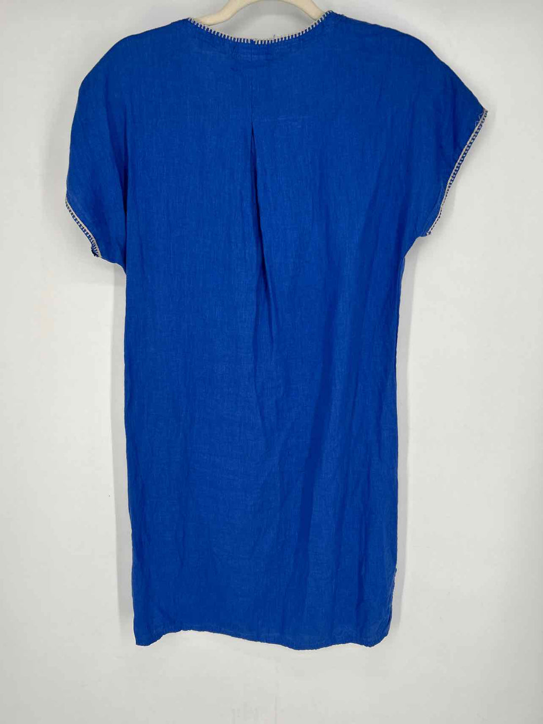 Johnny Was Size XS Blue Embroidered Linen NWT Dress