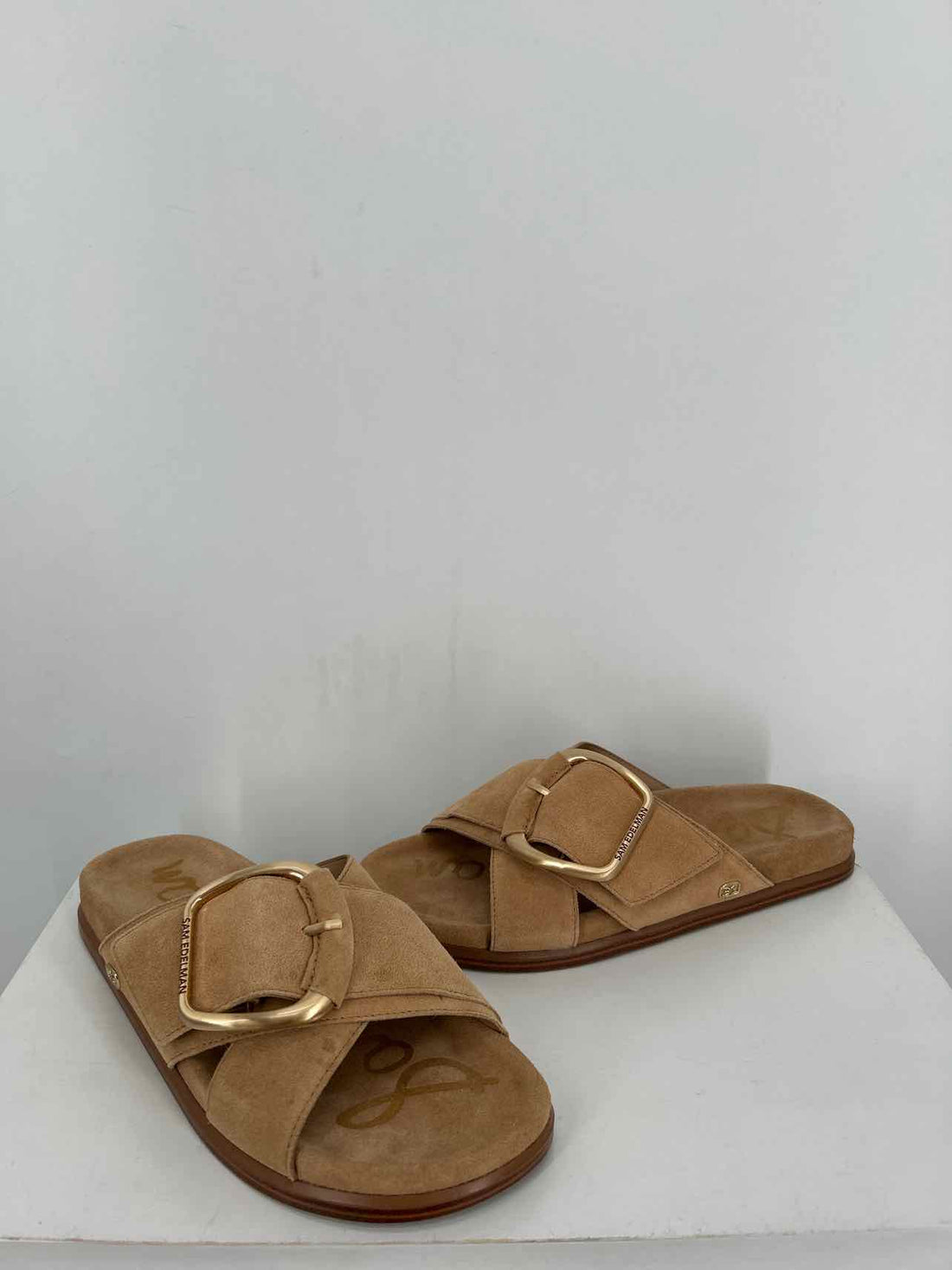 Sam Edelman Women Size 9 Tan New In Box Suede Sandals