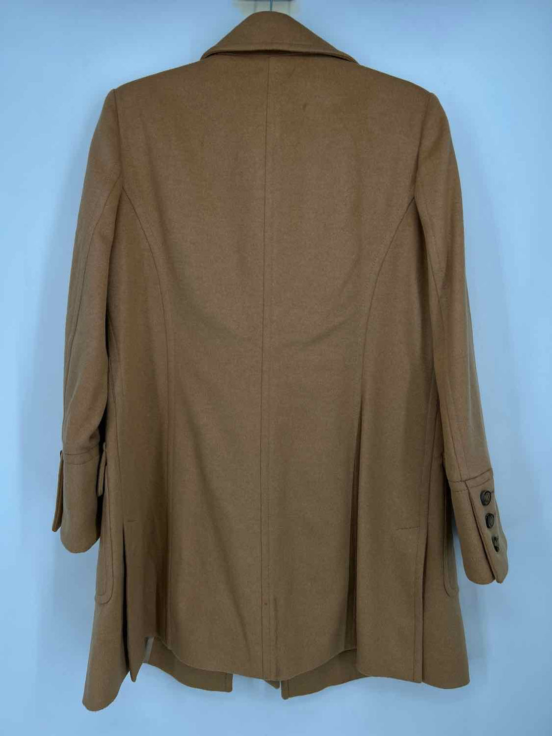 Les Copains Size 44/M Tan Wool Blend Coat