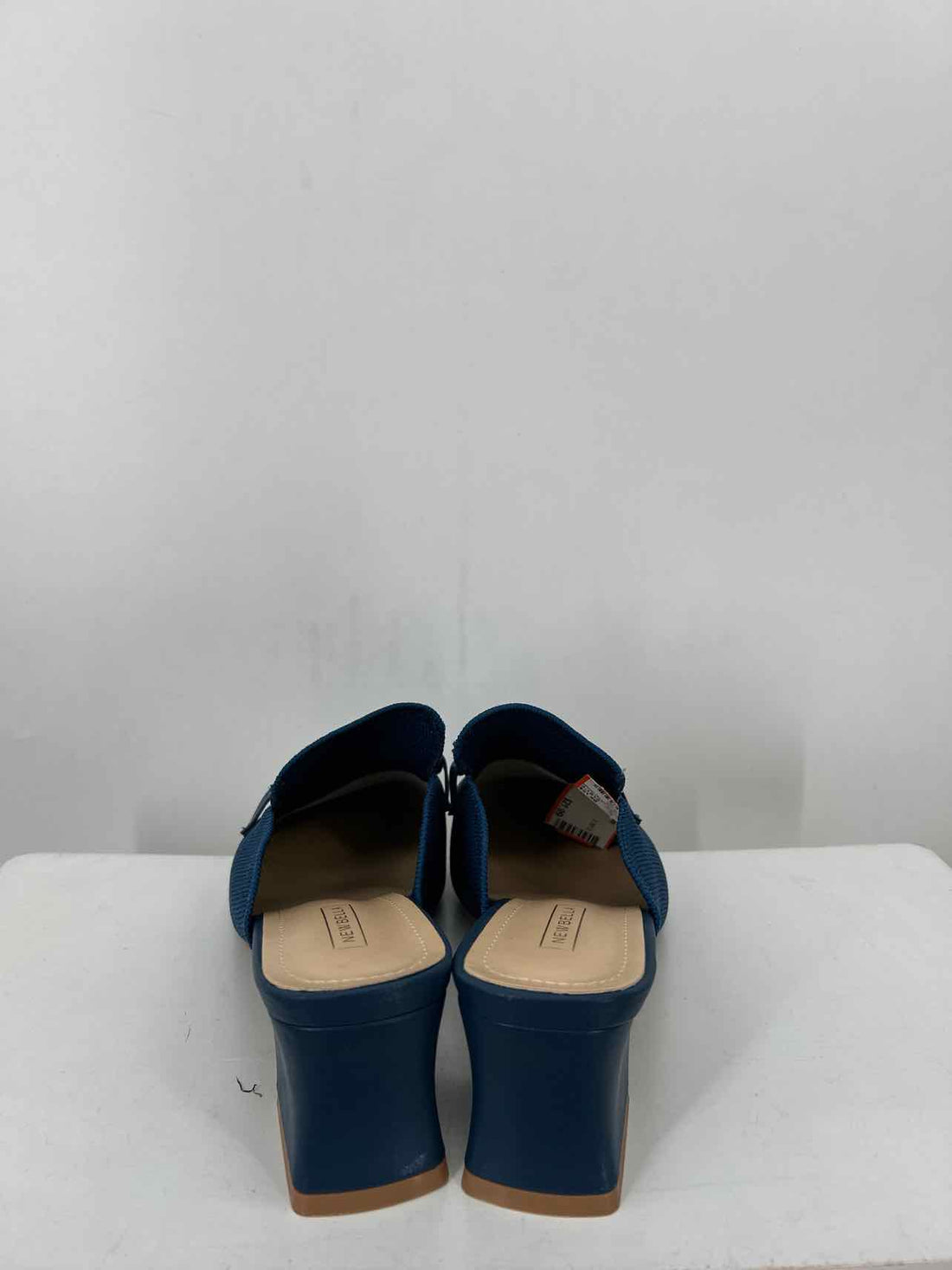 Newbella Women Size 9 Blue Shimmer Mules