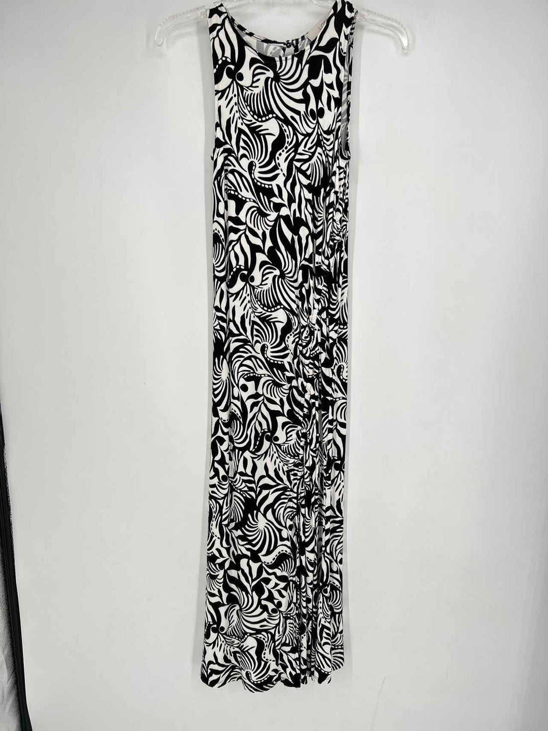 Loft Size 4P Black & White Sleeveless Dress