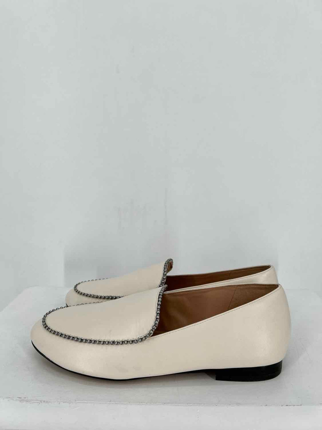 Coach Women Size 7 Bone Harper Bead Loafers