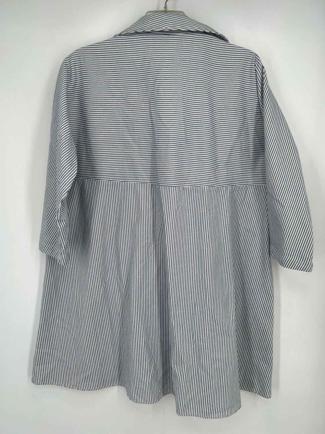 Tuckernuck Size XXXL White & Blue Striped Long Sleeve Dress