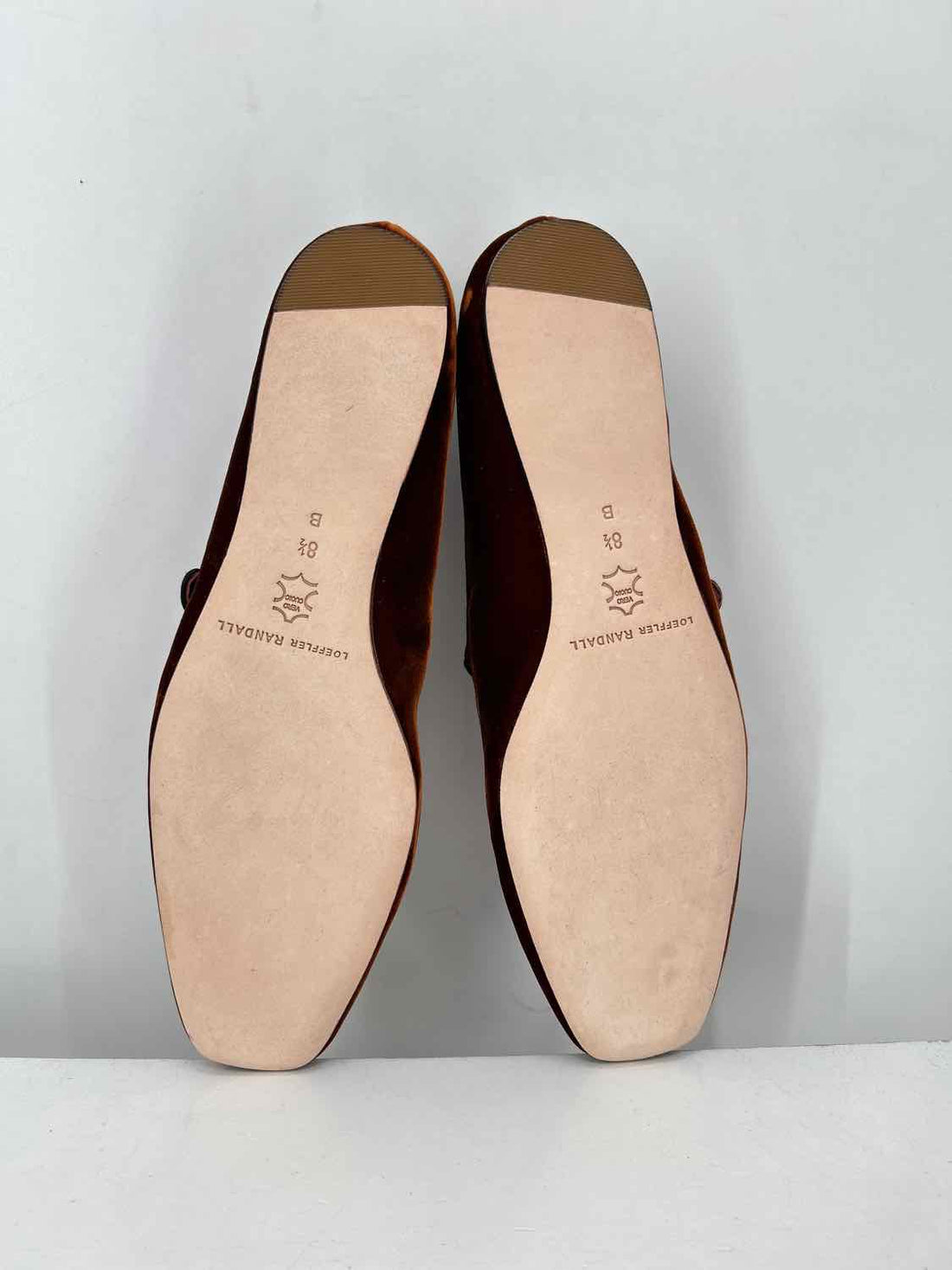 Loeffler Randall Women Size 8.5 Rust Brown Velvet Flats