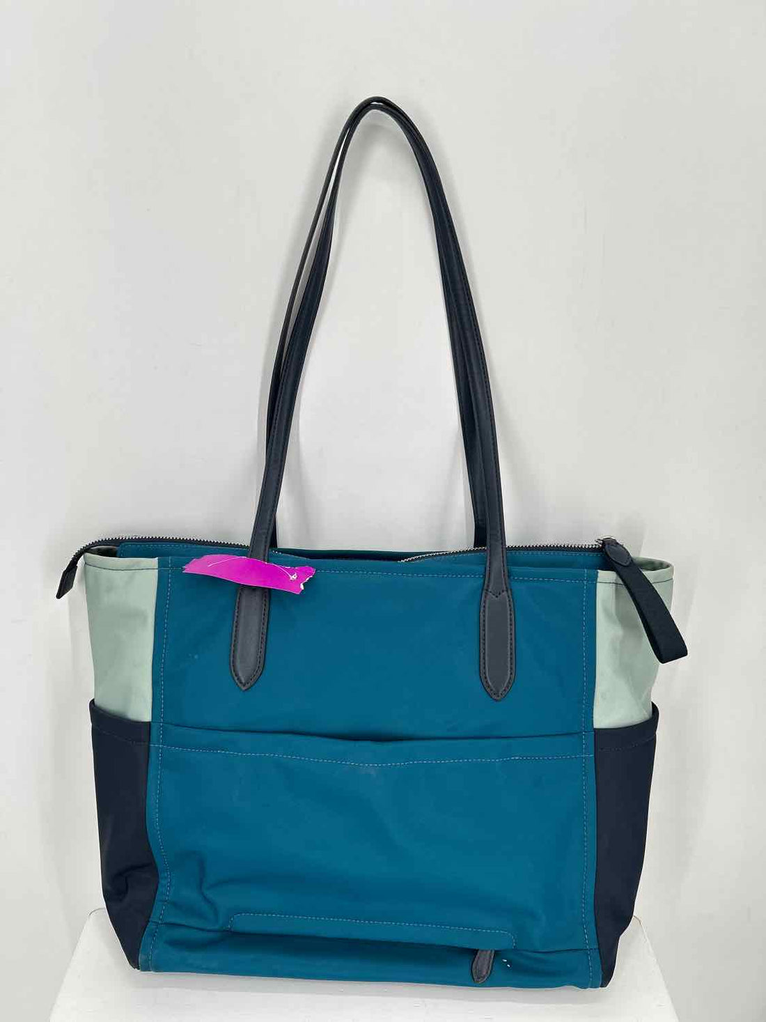Kate Spade Teal Colorblock Nylon Tote