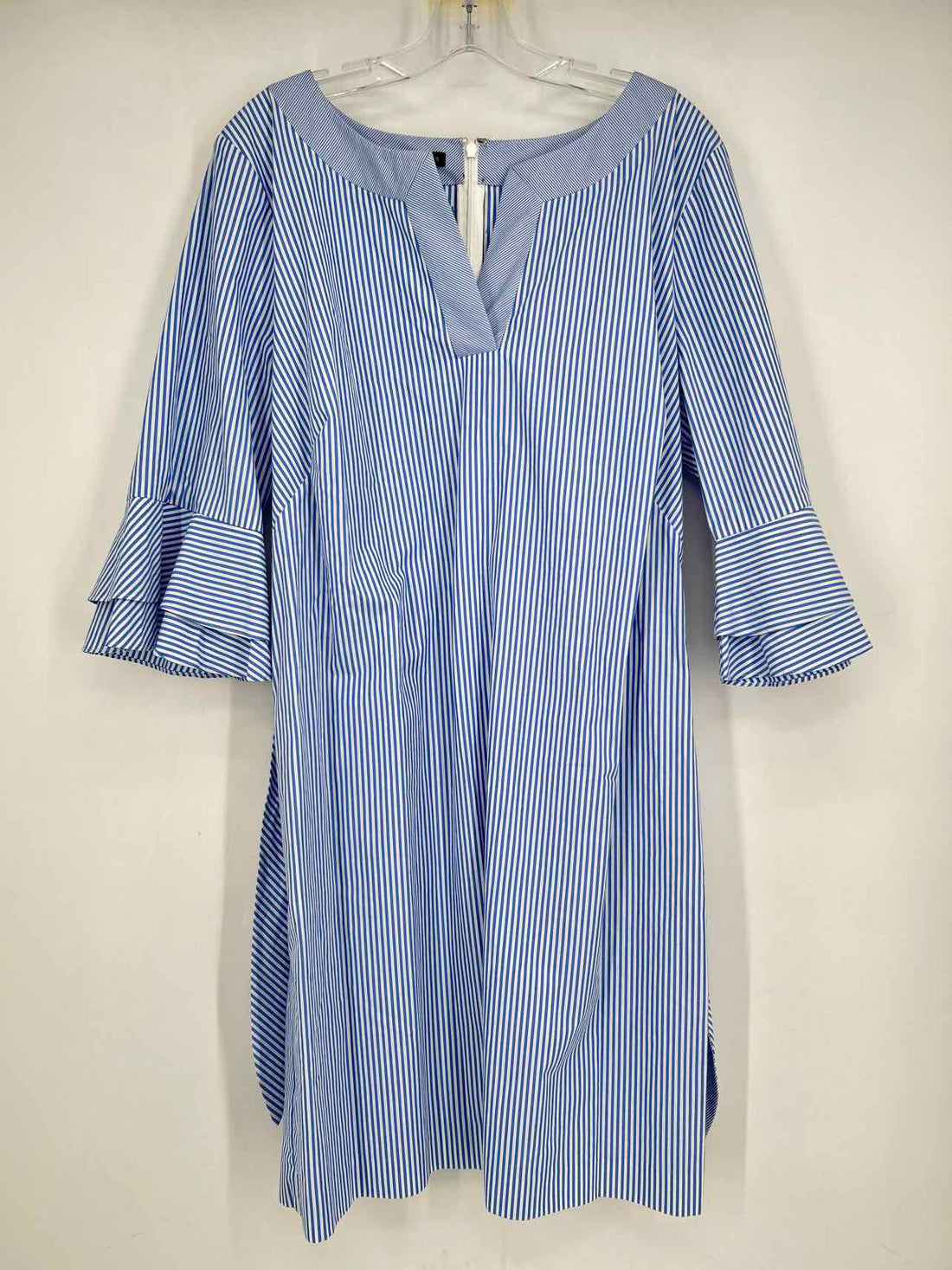 Talbots Size 16 Blue & White Striped NWT Dress