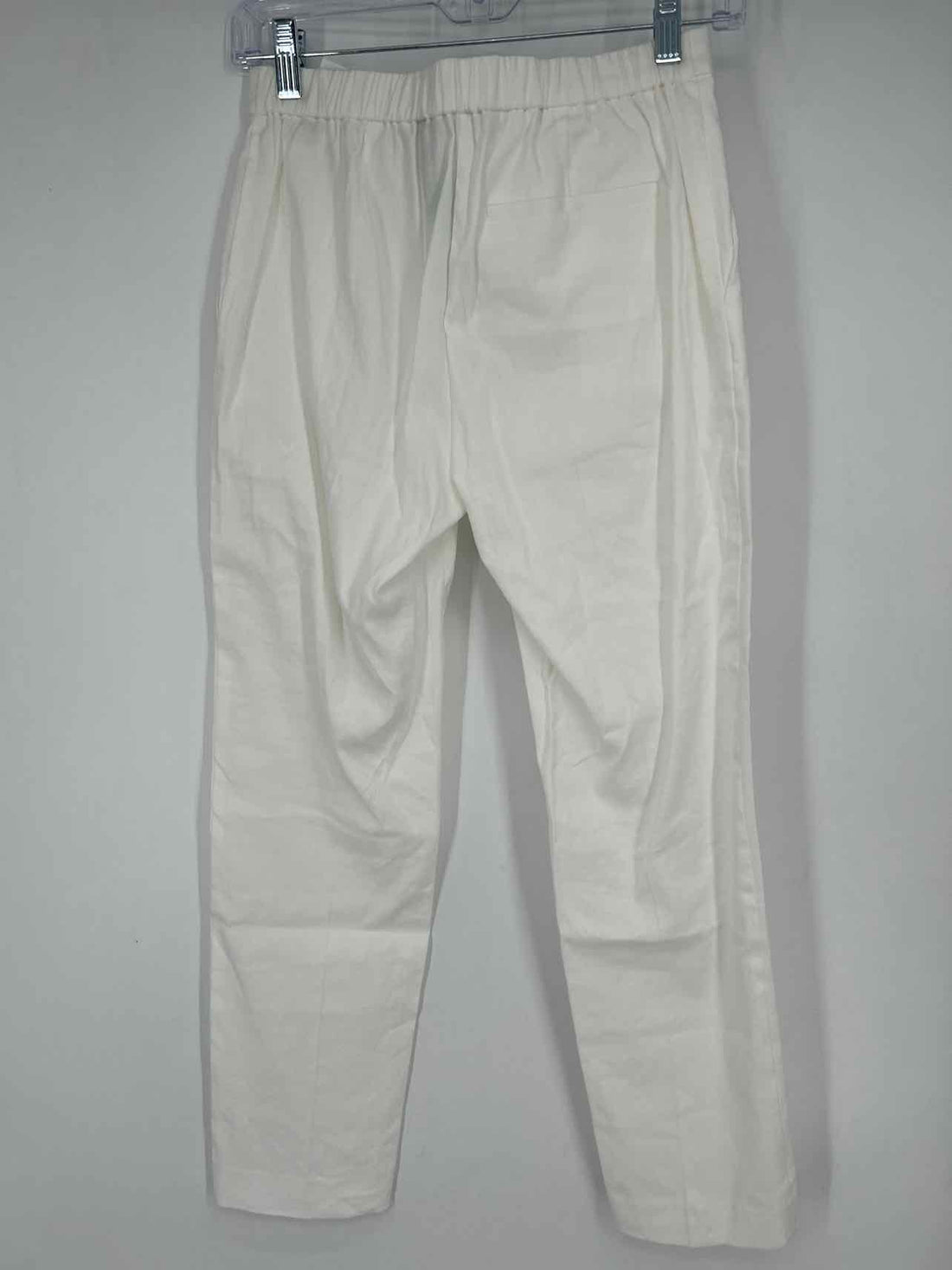 Theory Size 0 White Linen Blend Pants