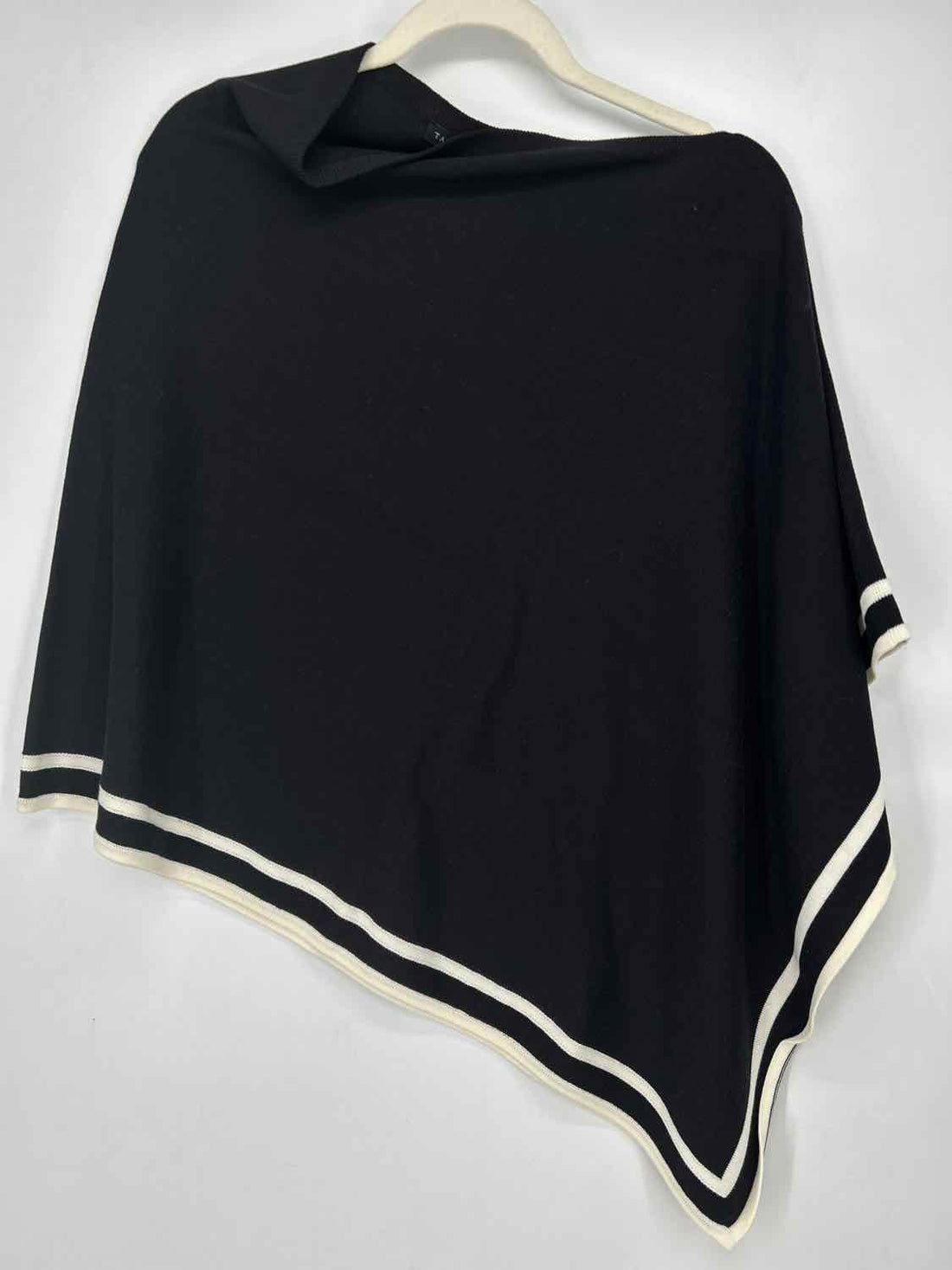 Talbots Size XS Black & White Poncho