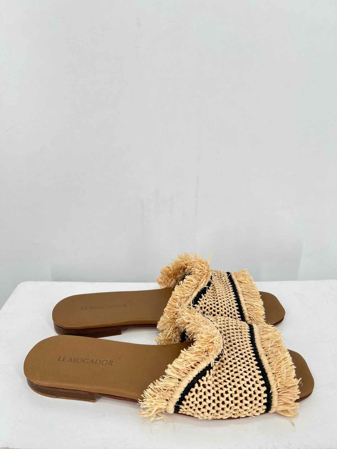 Le Mogador Women Size 39 (8.5-9) Raffia Slides