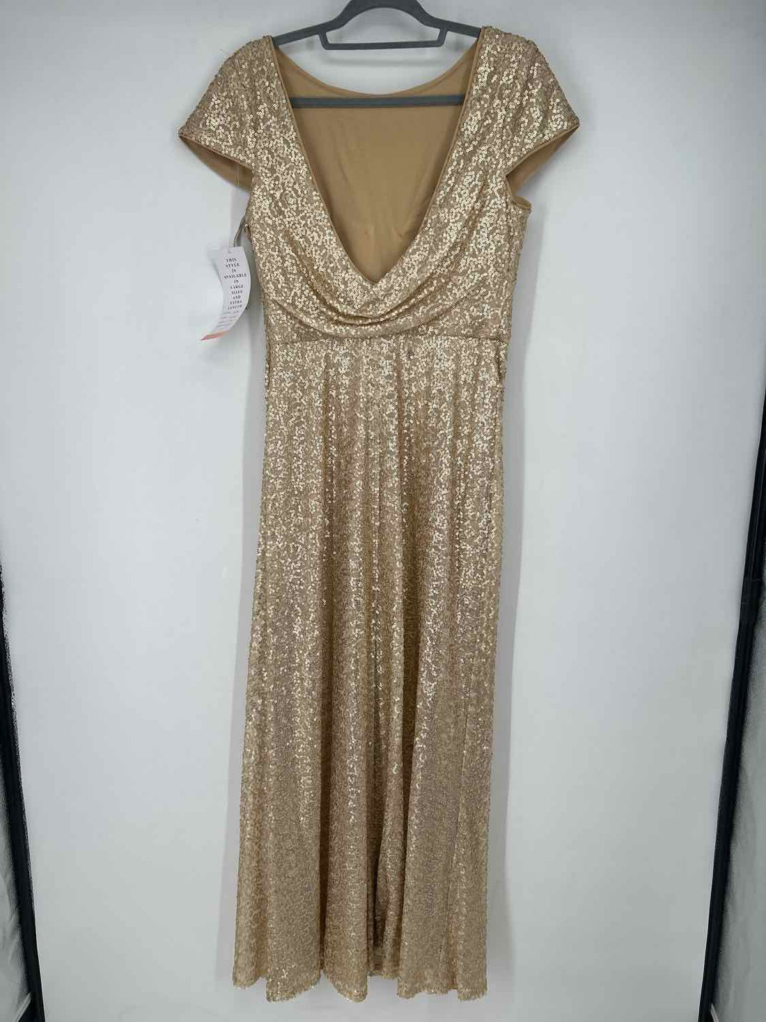 Bill Levkoff 10 Gold Sequined NWT Holiday