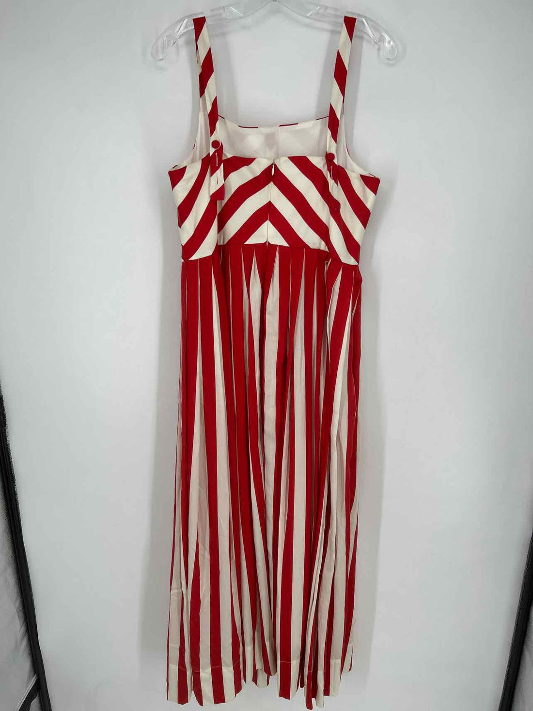 Tuckernuck Size L Red & White Striped Dress