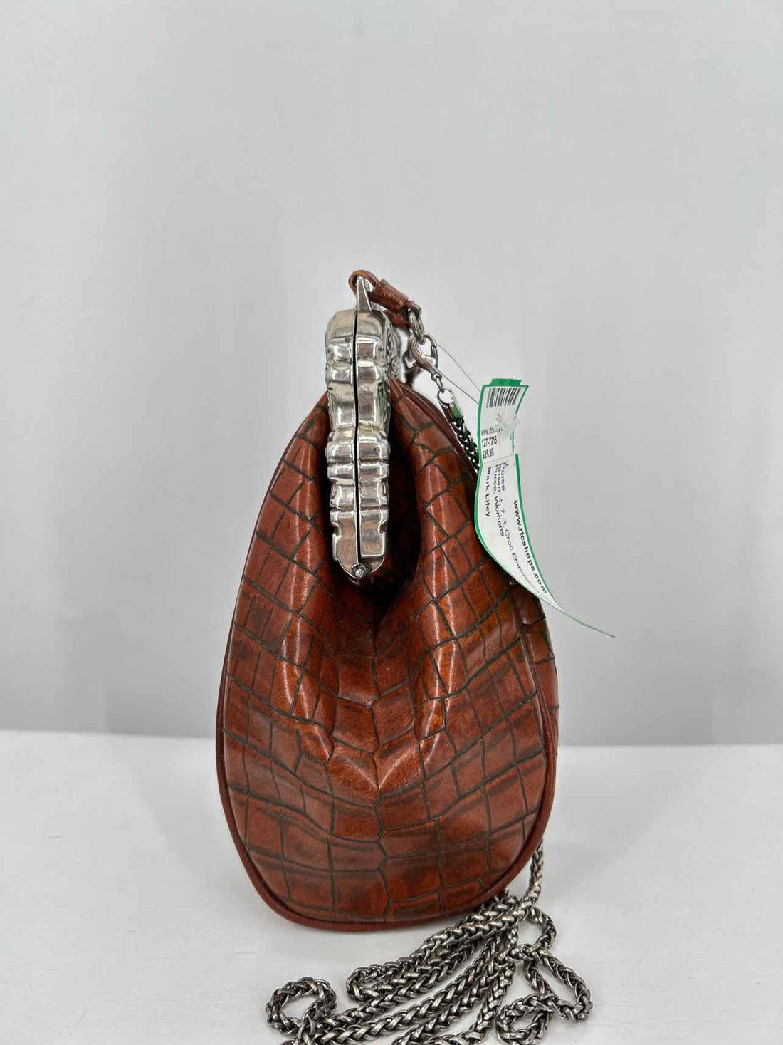 Mark Lifey Brown Croc Embossed Vintage Purse
