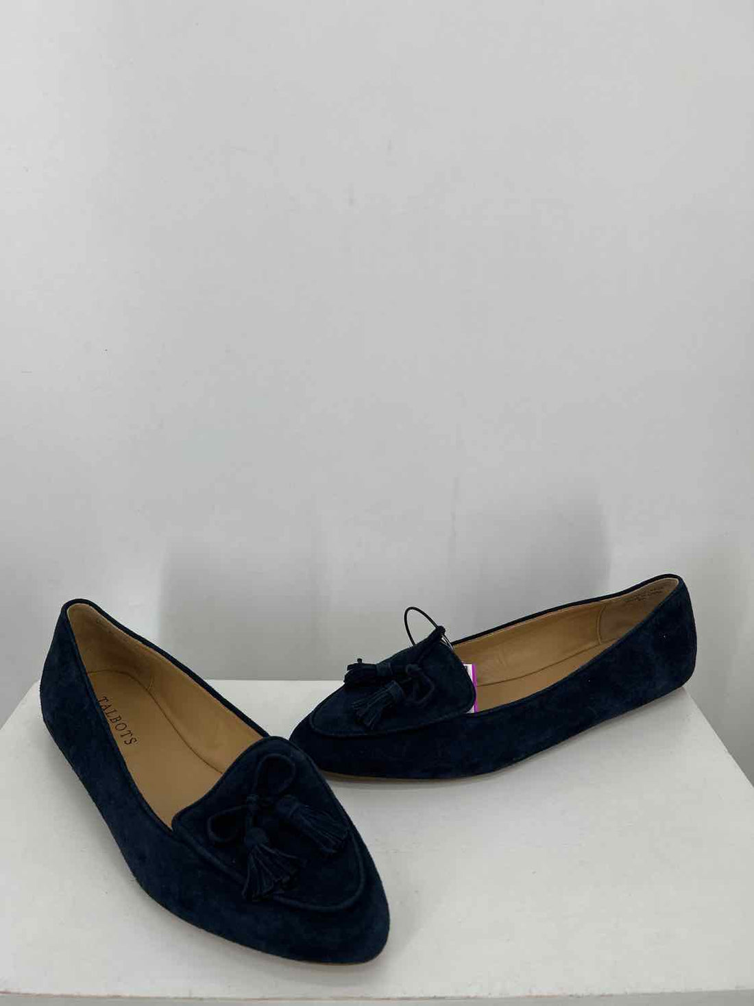 Talbots Women Size 8 Navy Genuine Suede Loafers