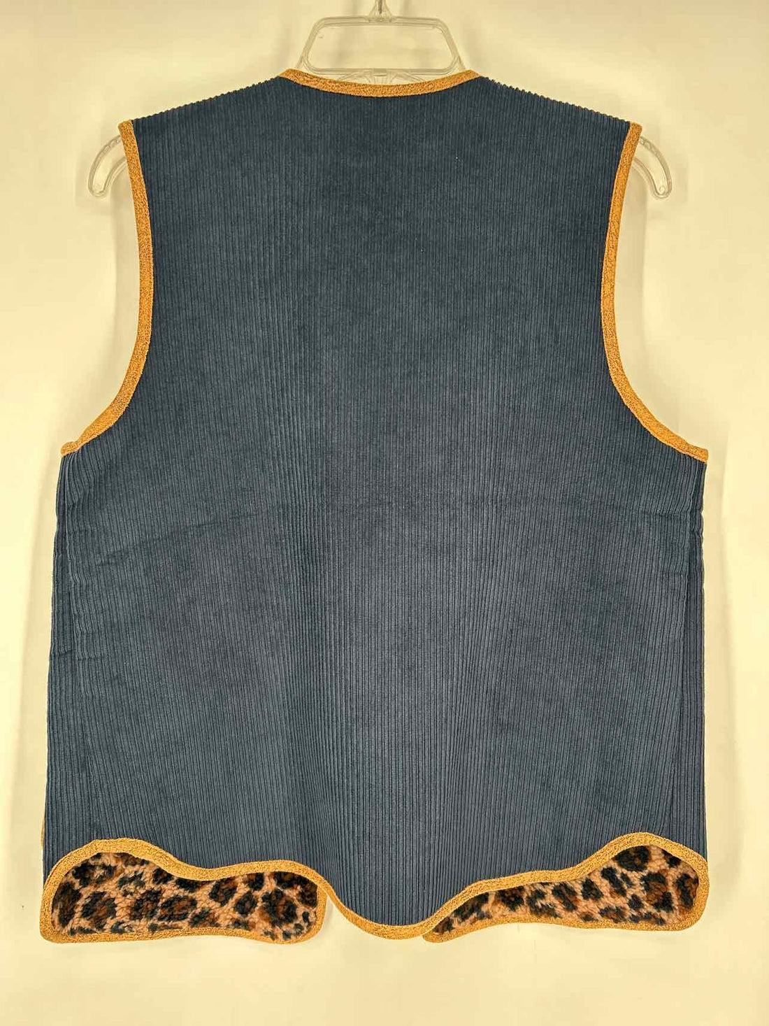 Boden Size 6 Navy & Leopard Reversible NWT Vest