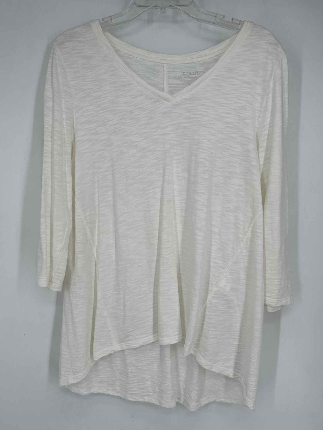 Chicos Size 1 (M) White Long Sleeve