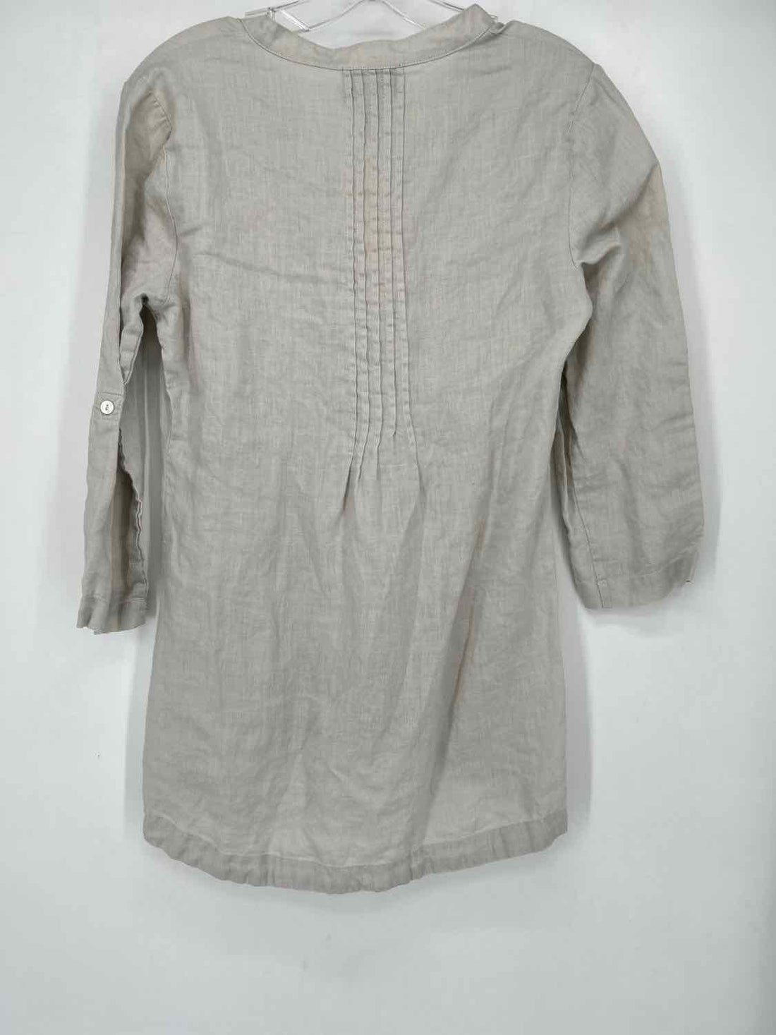 Cynthia Rowley Size S Taupe Linen Long Sleeve