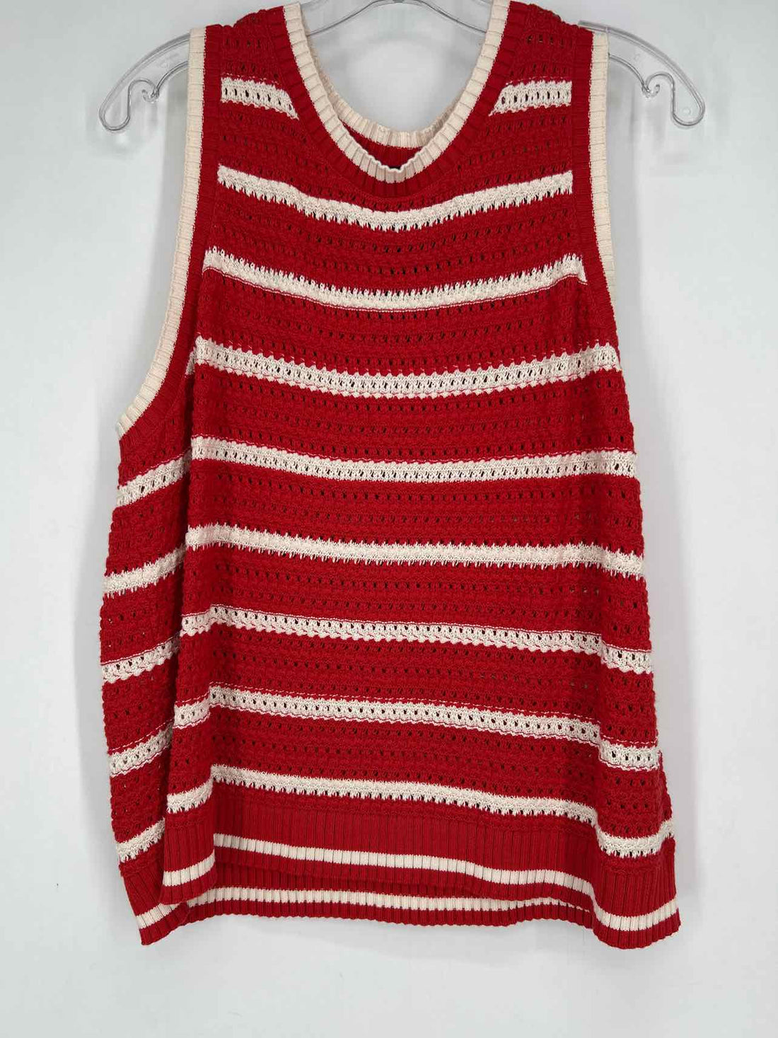 Torrid Size 2X Red & White Striped Knit NWT Top/Blouse
