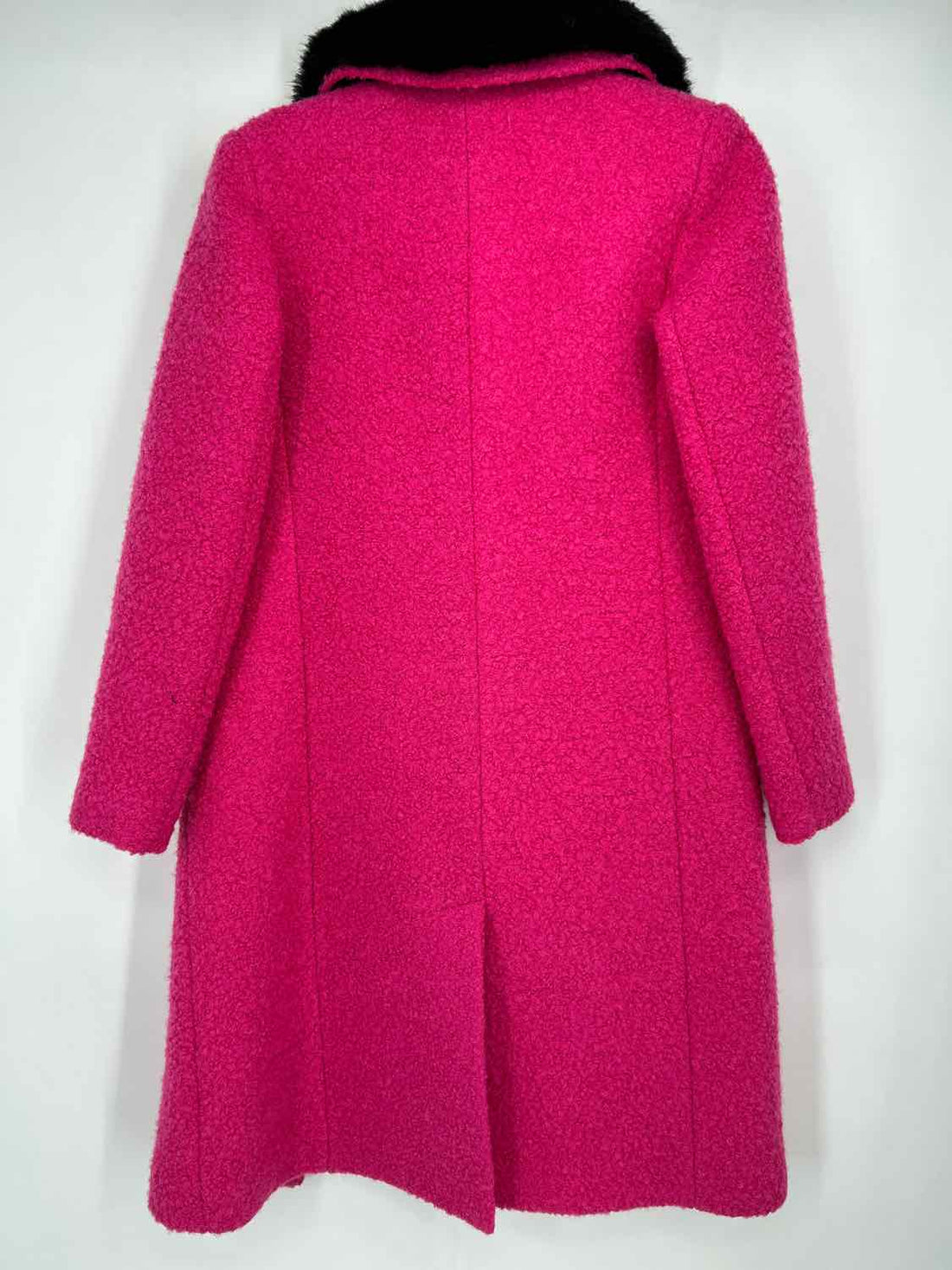 Kate Spade Size 00 Hot Pink Wool Blend Coat