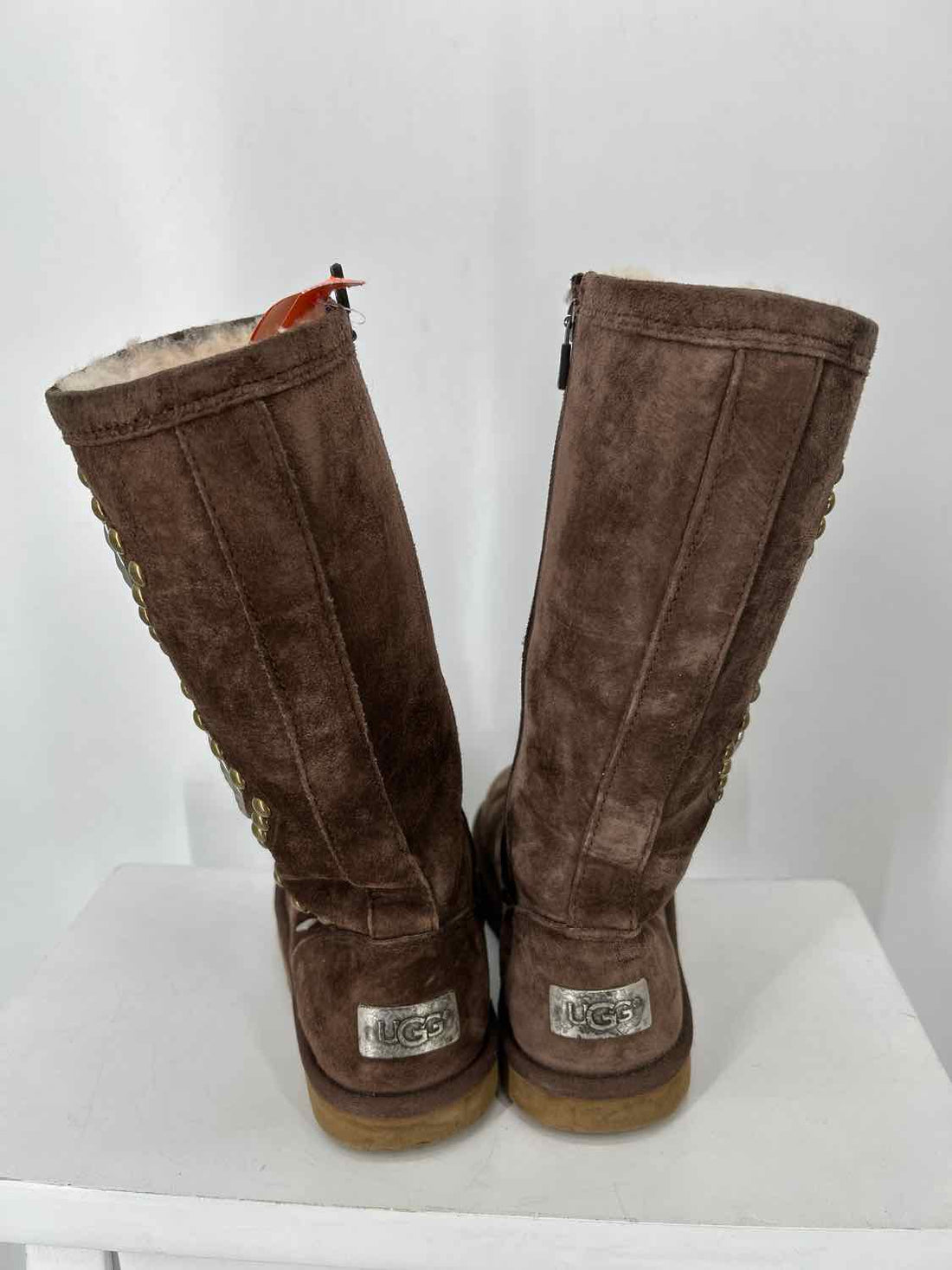 Ugg Women Size 6 Dark Brown Genuine Suede Knee-High Boot