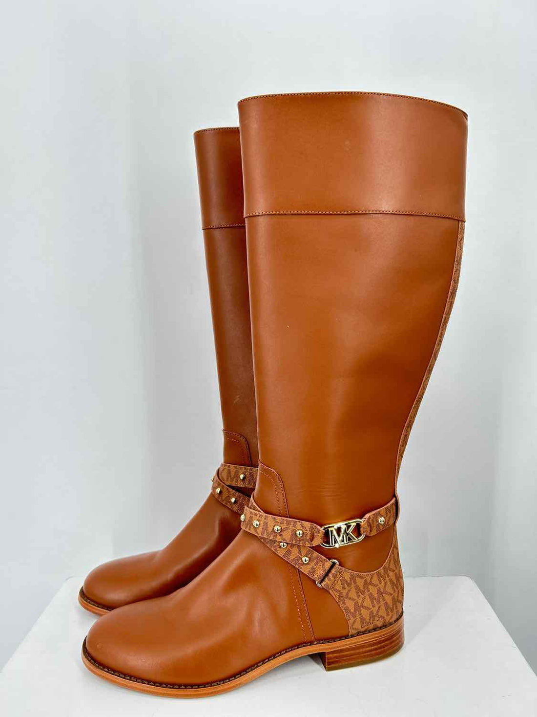 Michael Kors Women Size 9 Brown Genuine Leather Knee-High Boot