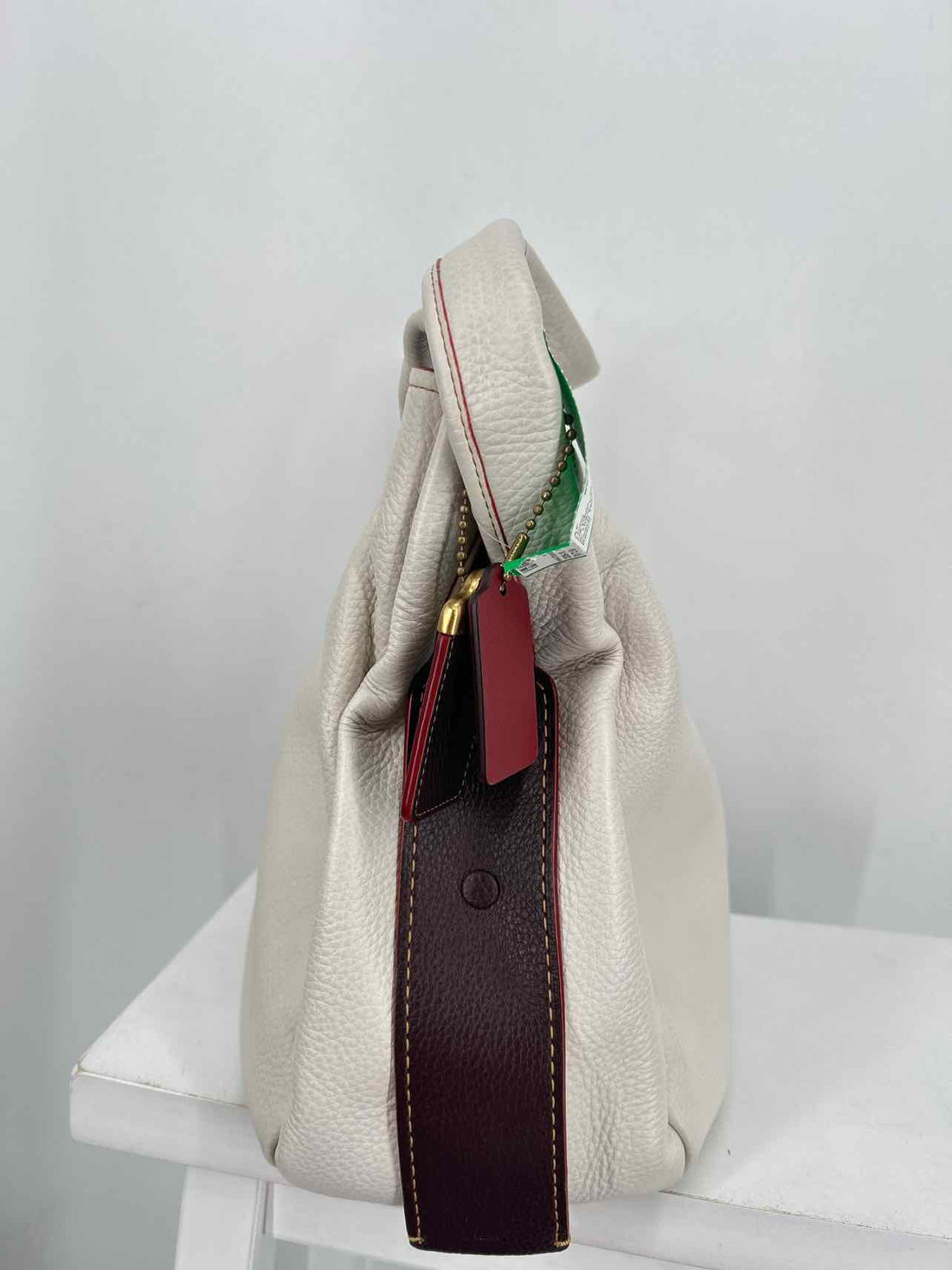 Coach 1941 Off White Pebbled Leather As Is Hobo