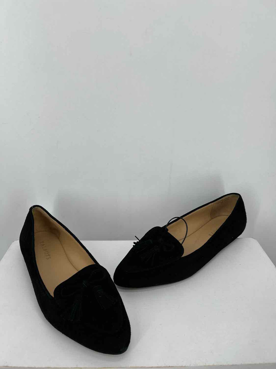 Talbots Women Size 8 Black Genuine Leather Loafers
