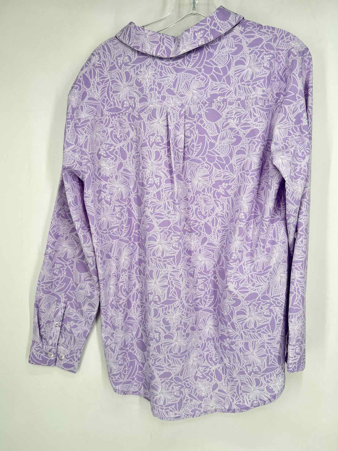 Coolibar Size L Purple & White Long Sleeve