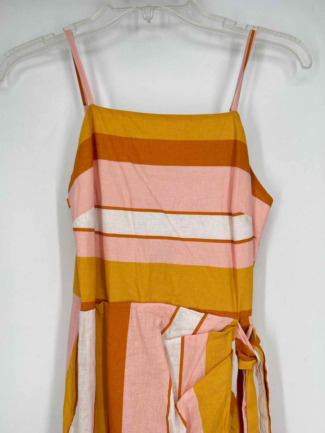 Express Size XS Pink & Orange Striped Dress