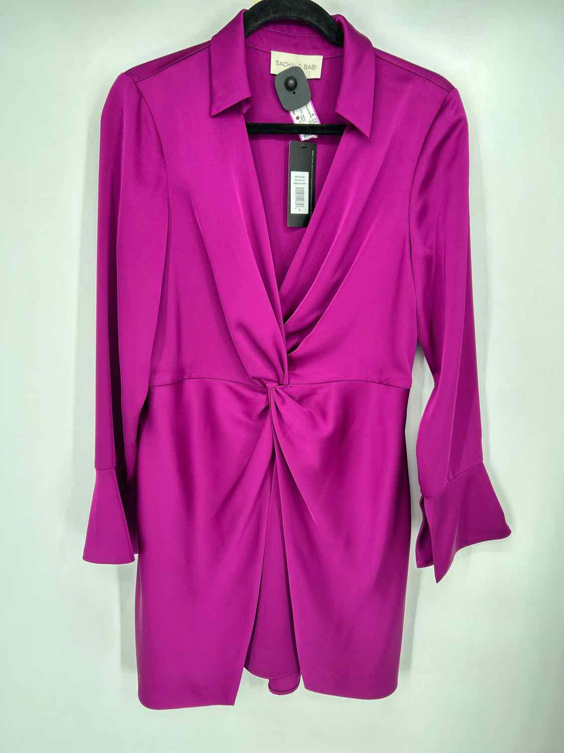Sachin & Babi Size 8 Purple Satin NWT Dress