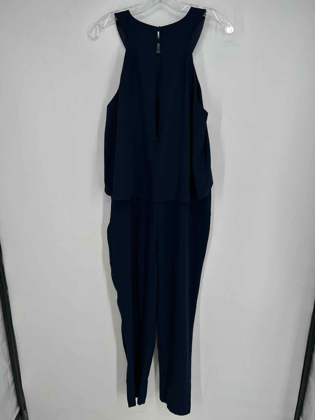 Trina Turk Size 10 Navy Sleeveless Jumpsuit