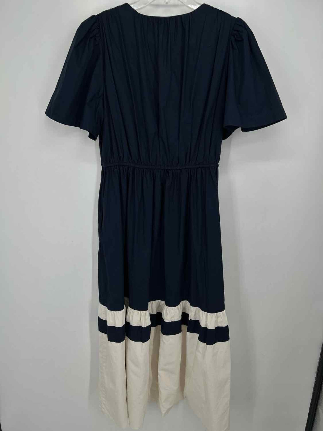 Tuckernuck Size M Navy & White Short Sleeve Dress