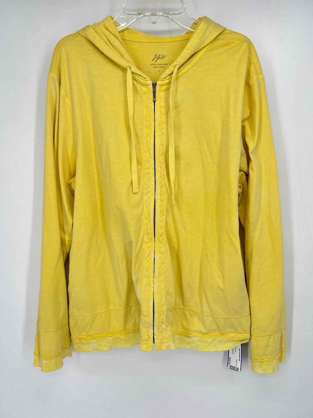 J Jill Size L Yellow Hoodie