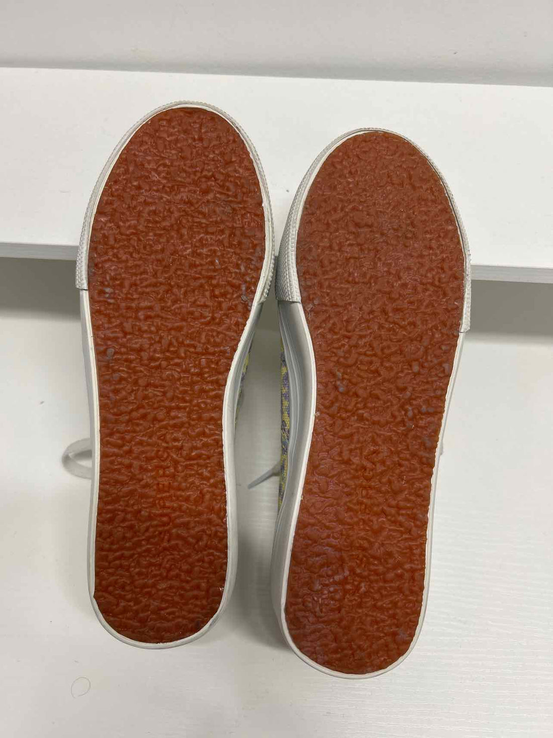 Superga Women Size 6 Yellow Floral Sneakers