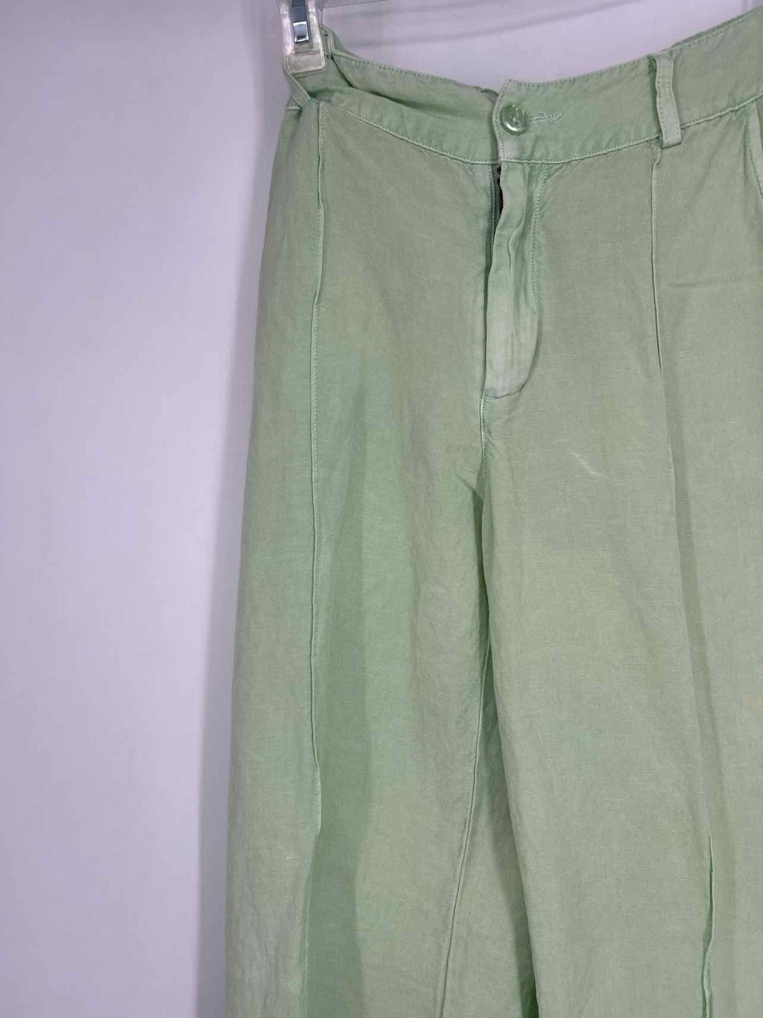 Young Fabulous + Broke Size XS Pastel Green Linen Blend Pants