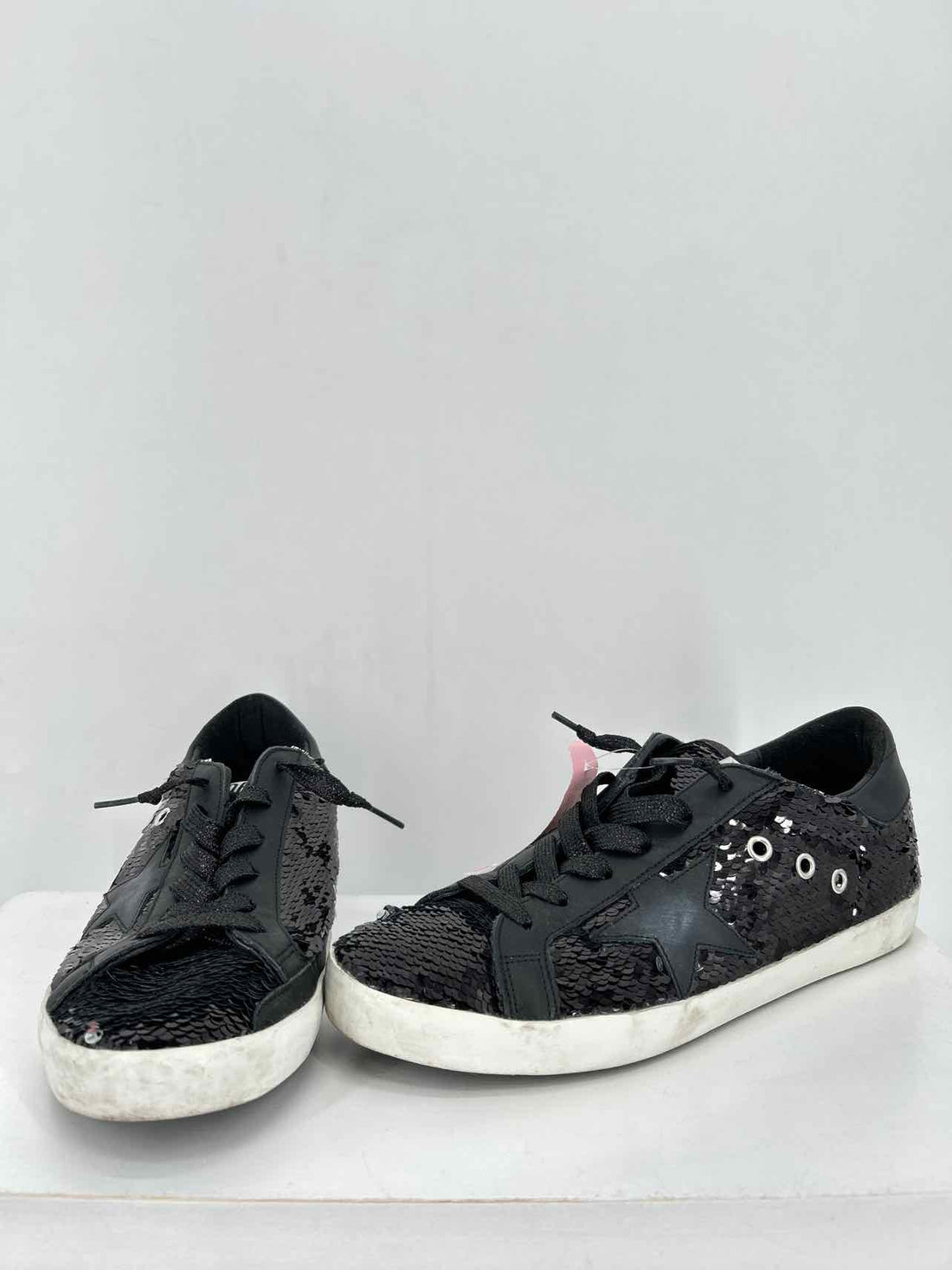 Golden Goose Women Size 39 (8.5-9) Black Sequins Sneakers