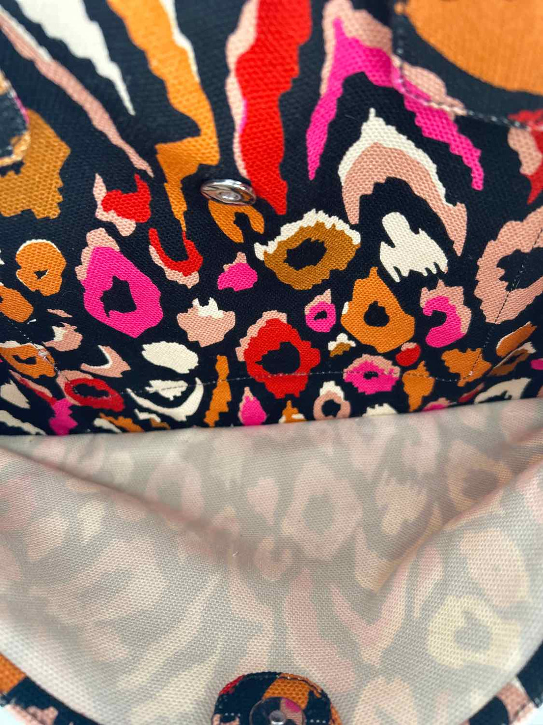 Vince Camuto Black Leopard Canvas Tote