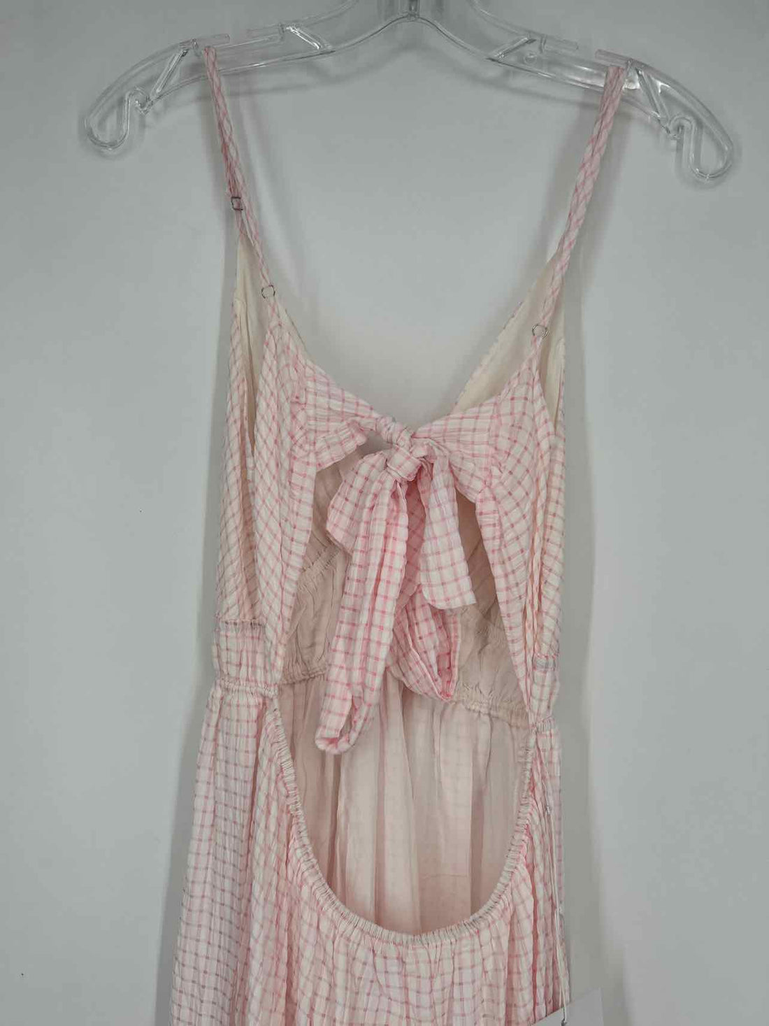 Meet Me In Santorini Size L Pink & White NWT Dress