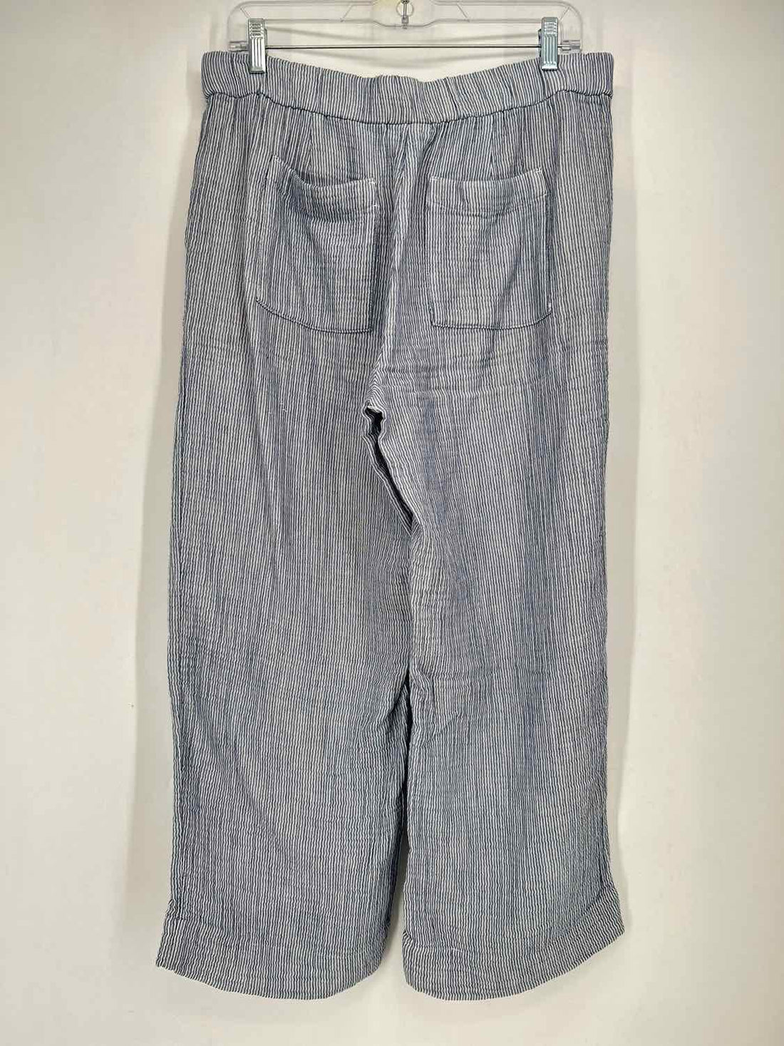 J Jill Size S Navy & White Striped Pants