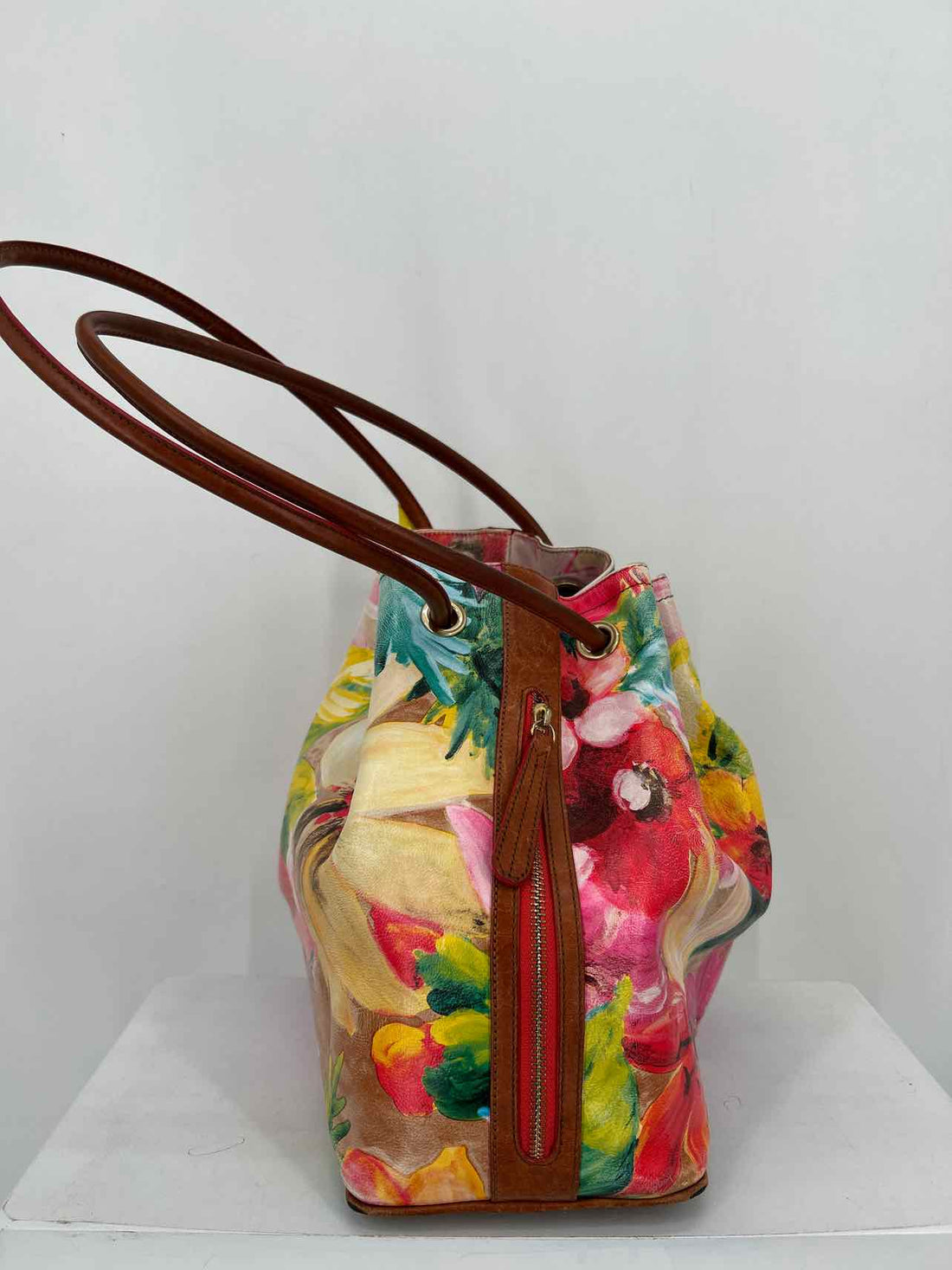 Brahmin Floral Leather Shoulder