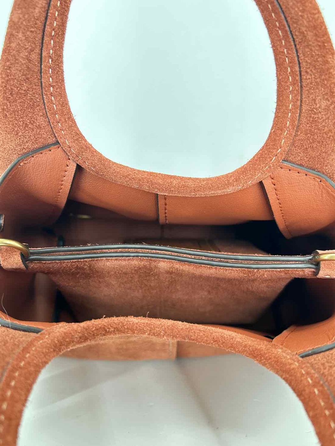 Coach Reddish Brown Suede Purse