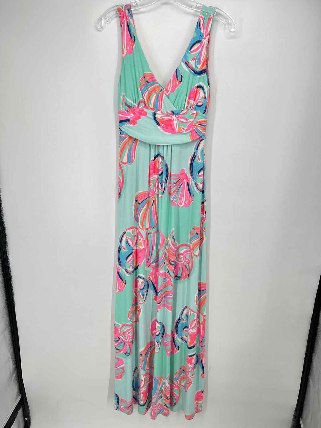Lilly Pulitzer S Aqua Print Sleeveless Lilly Pulitzer Dress