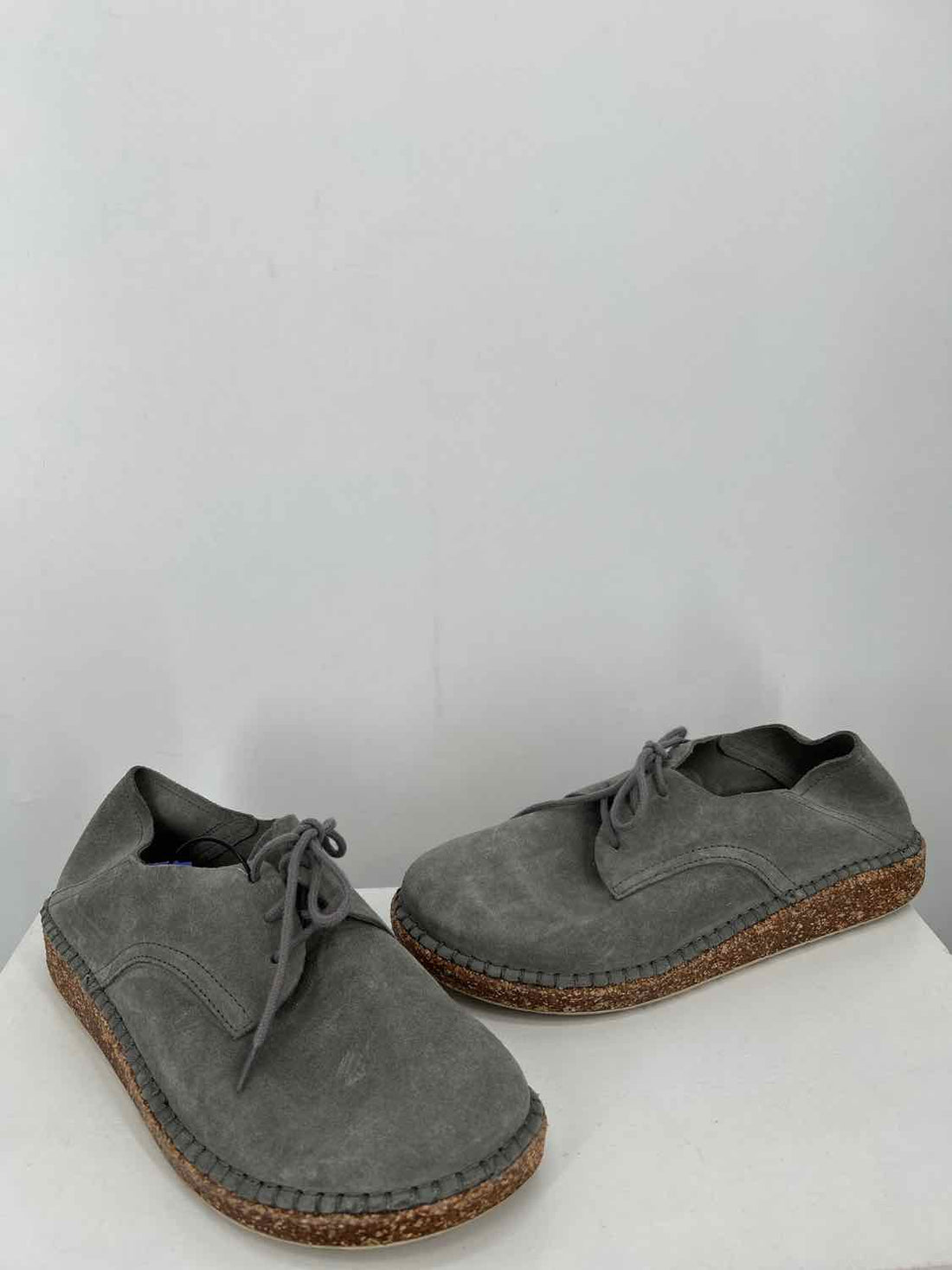 Birkenstock Women Size 38 Gray Suede Loafers