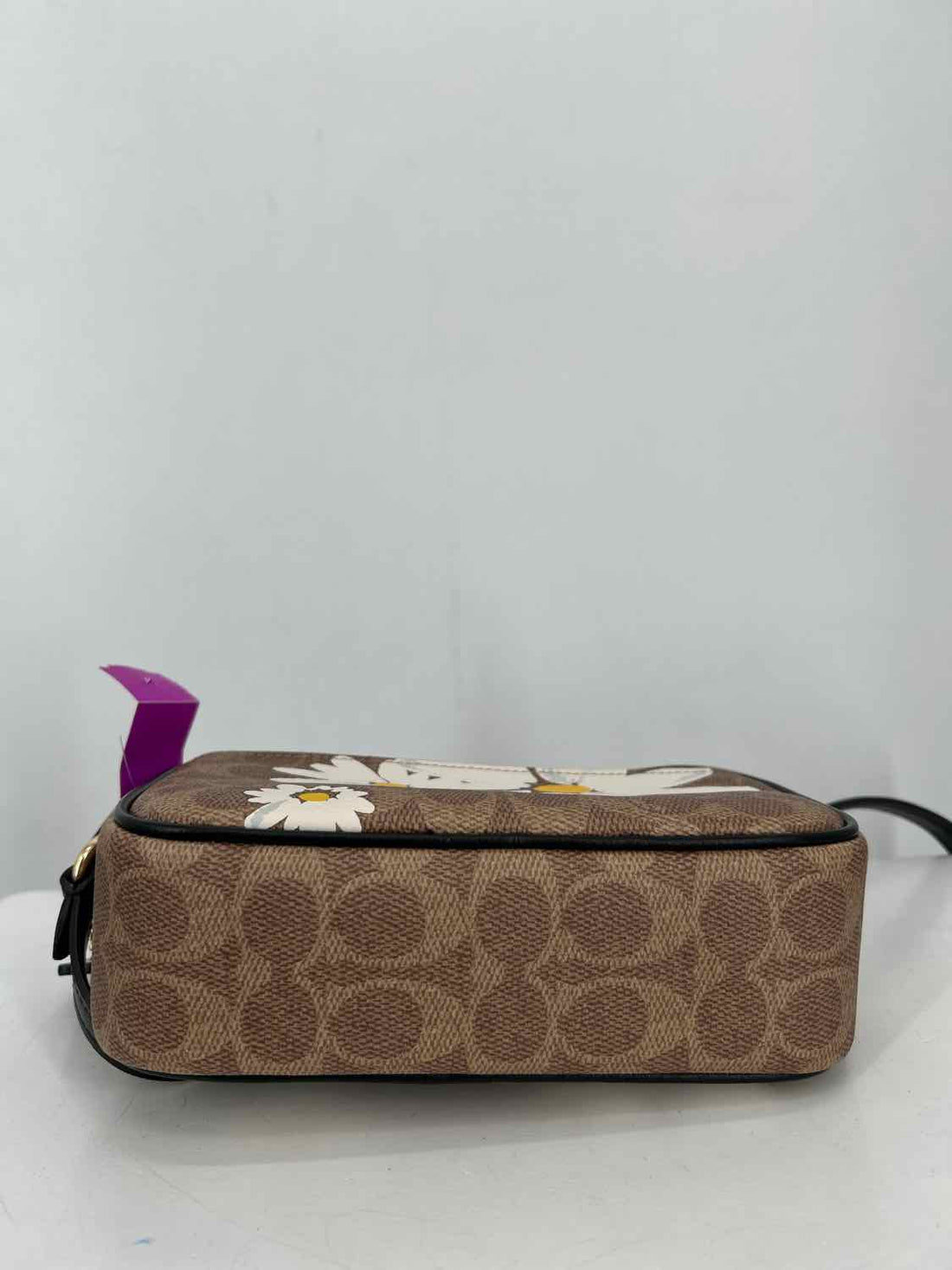 Coach Tan Floral Canvas Pre Owned Crossbody